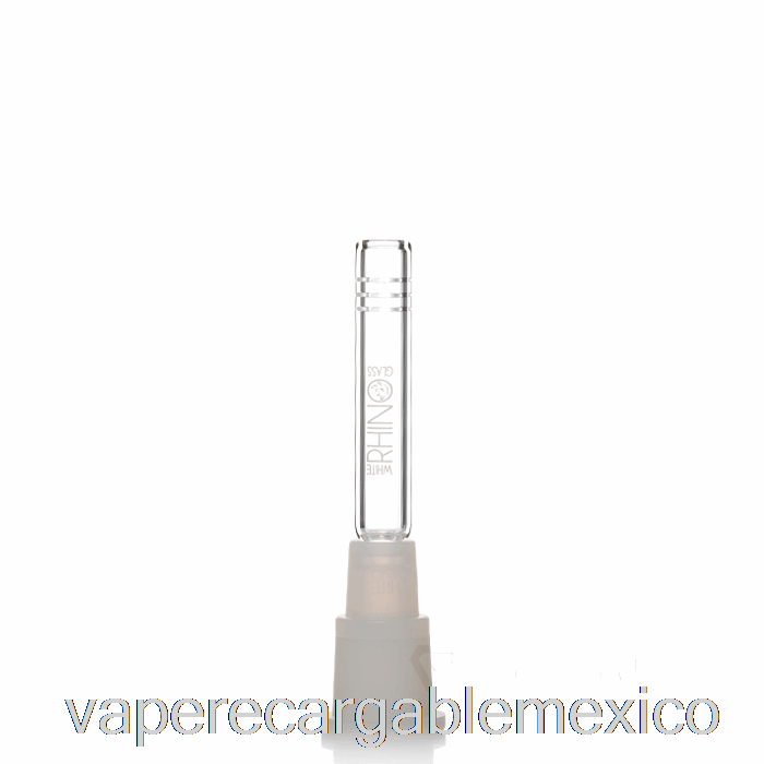 Vape Recargable Rinoceronte Blanco Híbrido Downstem 4 Pulgadas